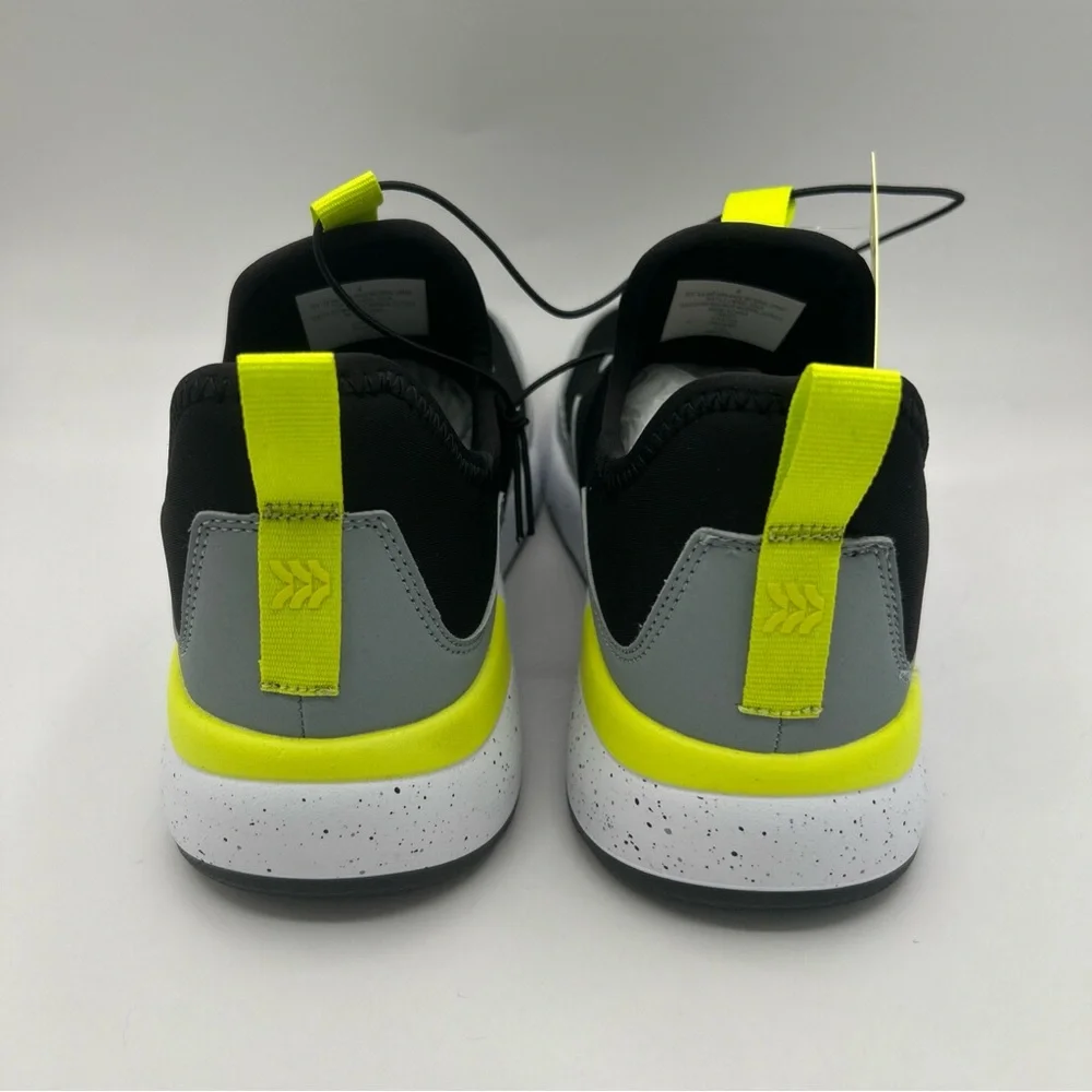All in Motion Kid's Sneaker SlipOn Performance Gray/Lime Green  Size 4‎